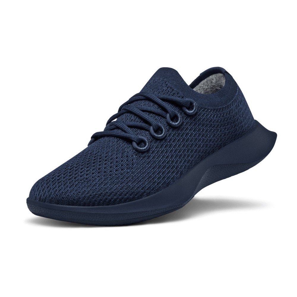 Allbirds Men's Running Shoes Navy - Tree Dashers - 26047KYNR